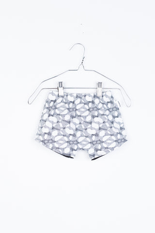 Motoreta Black & White Halftone Max Knitted Shorts