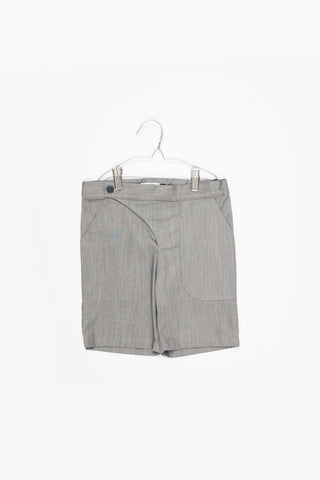 Motoreta Grey Denim Pocket Shorts