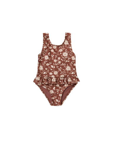 Rylee & Cru Redwood Wild Floral Skirted One-Piece