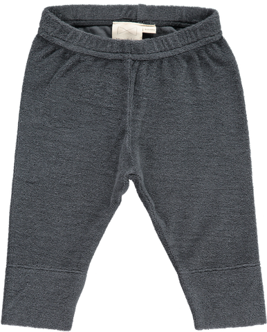 Mini Sibling Charcoal Terry Slim Pants