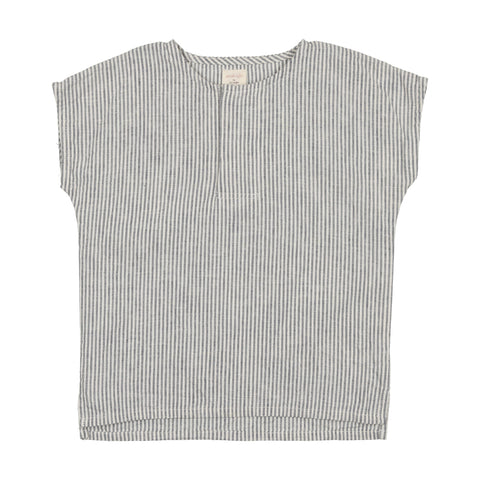 Lil Legs Blue Stripe Snap Shirt
