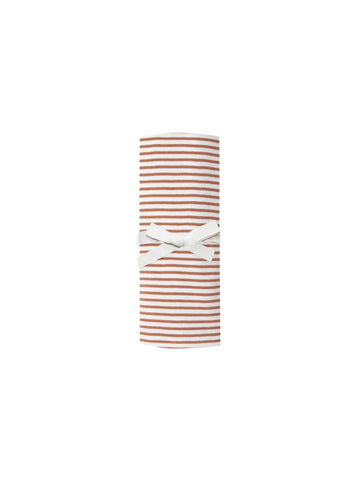 Quincy Mae Rust Stripe Swaddle