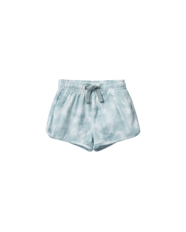 Rylee & Cru Aqua Tie Dye Swim Trunks