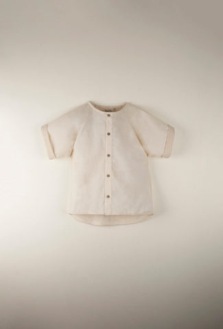 Popelin Off White Organic Raglan Shirt