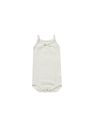 Quincy Mae Pebble Pointelle Tank Onesie