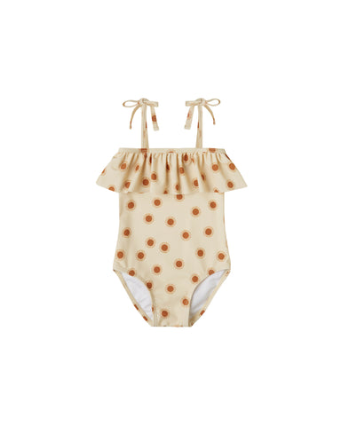Rylee & Cru Butter Suns Tie Ruffle Swimsuit