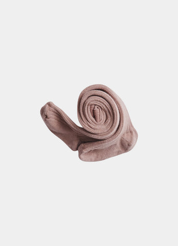 Belle Enfant Rose Ribbed Tights