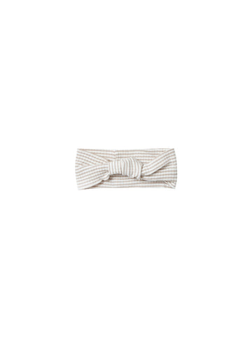 Quincy Mae Fog Stripe Baby Turban