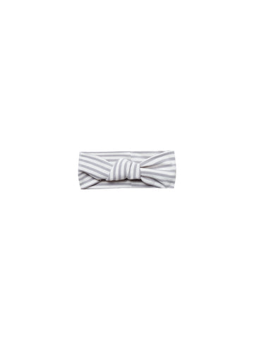 Quincy Mae Grey Striped Baby Turban