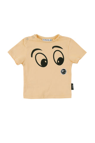 Loud Apparel Baby Wake Up Peach T-shirt