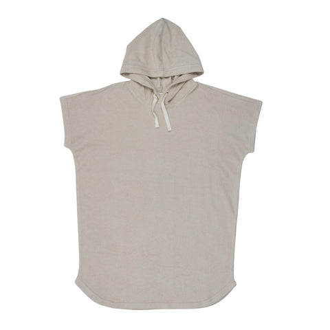 Coco Blanc Taupe/Cream Terry Poncho