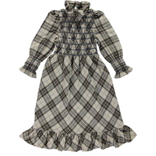 Bebe Organic Old Check Valentina Dress – Panda and Cub