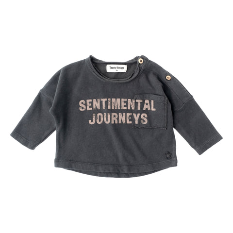 Tocoto Vintage Baby Dark Grey Sentimental Journeys Tee