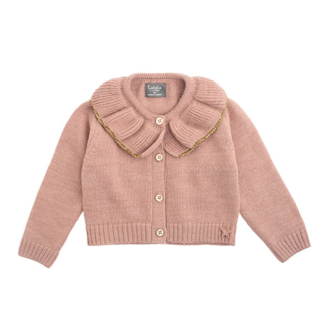 Tocoto Vintage Pink Cardigan & Legging Knit Set
