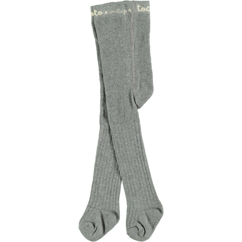 Tocoto Vintage Heather Grey Rib Tights