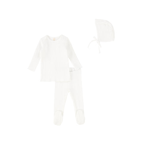 Lil Legs White Baby Set