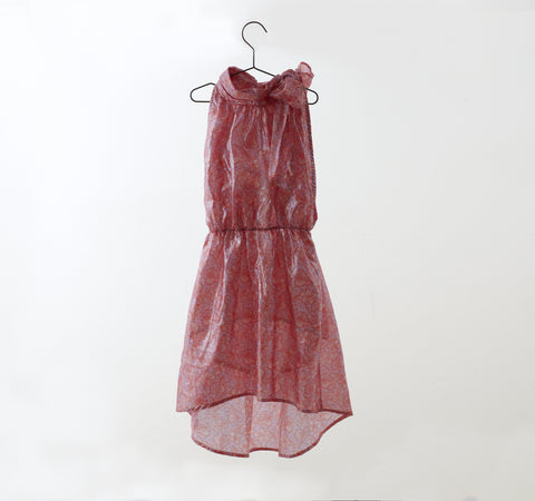 You And Me Glitter Print Halter Dress