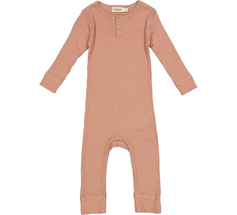 Marmar Copenhagen Rose Brown Baby Romper