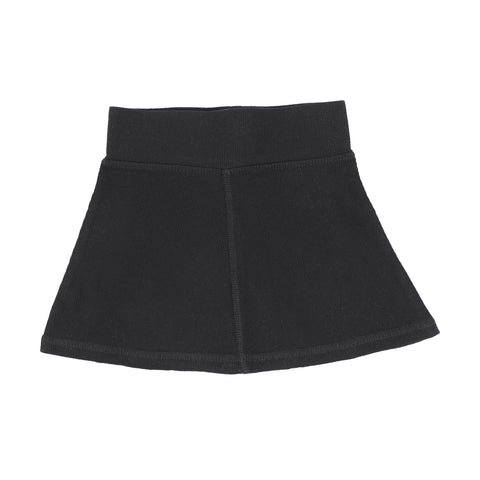 Lil Legs Black Ribbed Skirt