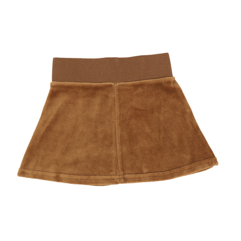 Lil Legs Caramel Velour Skirt