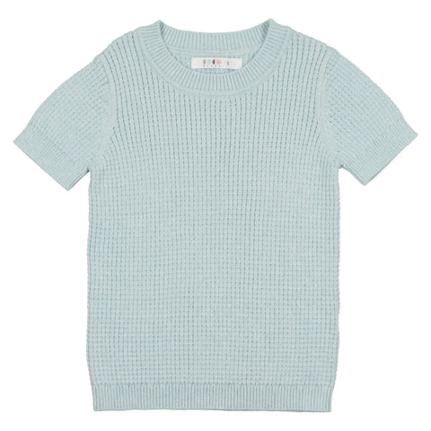 Coco Blanc Blue Boys Knit Crew Sweater