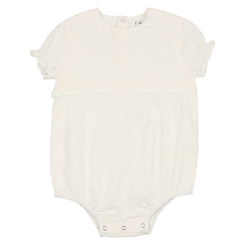 Coco Blanc White Dotted Romper