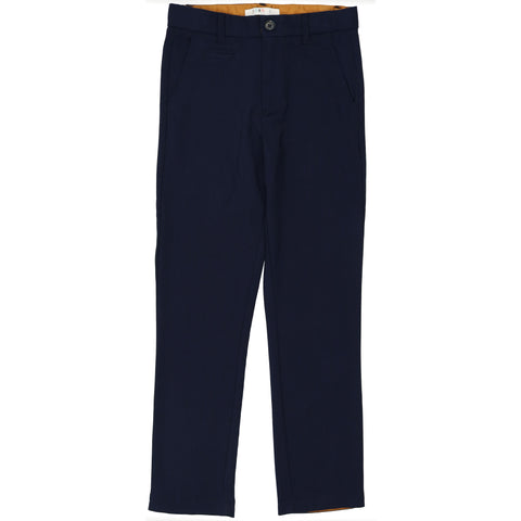 Coco Blanc Heathered Navy Wool Pants