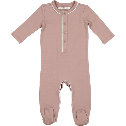 Coco Blanc Mauve Bamboo Onesie