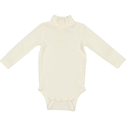 Coco Blanc Cream Velvet Turtle Onesie