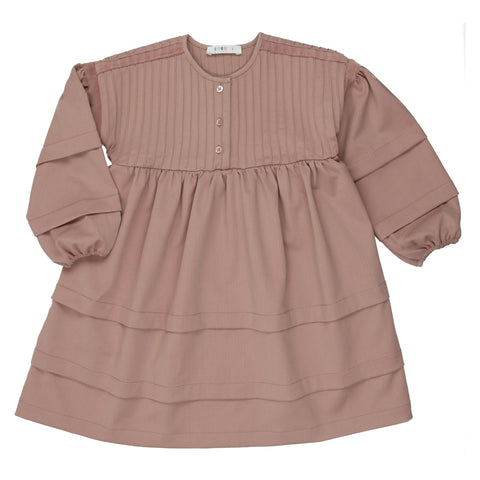 Coco Blanc Mauve Herringbone Swing Dress