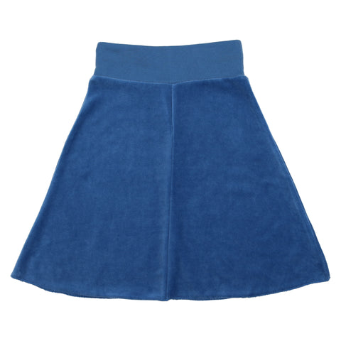 Coco Blanc Indigo Velour Skirt