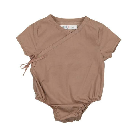 Coco Blanc Nutmeg Romper With Tie