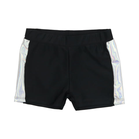 Coco Blanc Metallic Silver Tight Swim Trunk