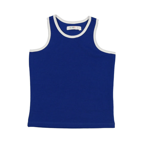 Coco Blanc Cobalt Blue Tank & Biker Shorts Set