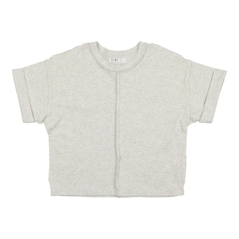 Coco Blanc Marl Grey Boys Cotton Tee