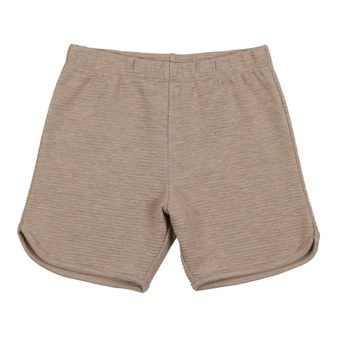 Coco Blanc Taupe Ribbed Shorts