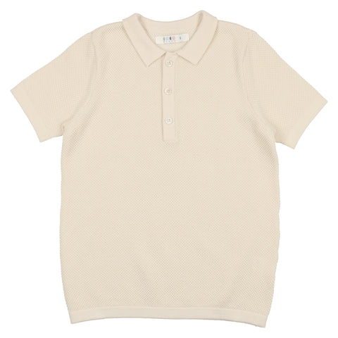 Coco Blanc Cream Knit Polo