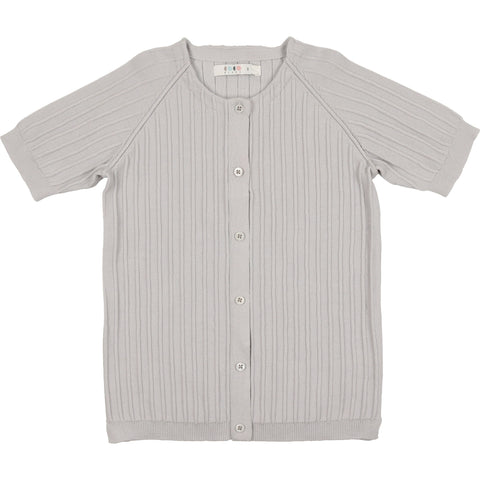 Coco Blanc Pale Blue Ribbed Sweater