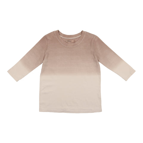Urbani Taupe & White Ombre 3/4 Crew Tee
