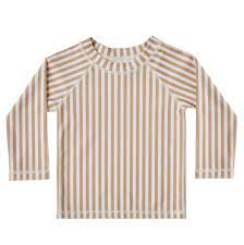 Rylee & Cru Almond Striped Rashguard