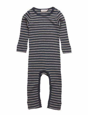 MarMar Copenhagen Blue & Grey Stripe Romper