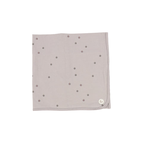 Lil Legs Grey Hot Air Balloon Printed Blanket
