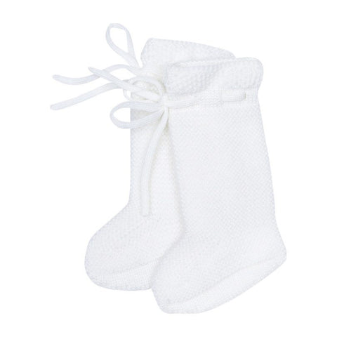 Bebe Organic Ecru Lena Booties