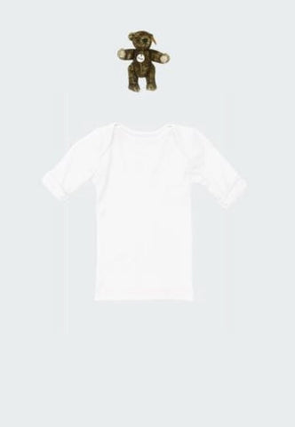 Flora and Henri Basic Short Sleeve Lap Tee White