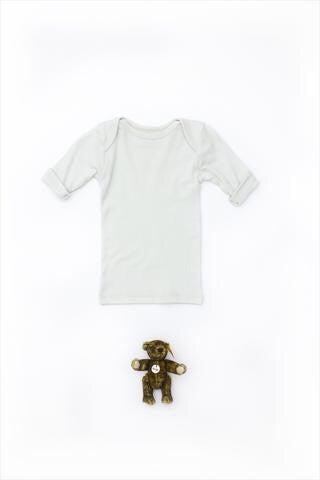Flora and Henri Basic Short Sleeve Lap Tee Cloud