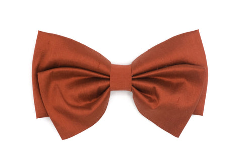 Arbii Oversized Bowtie Rust Silk