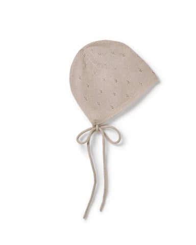 Belle Enfant Alabaster Pointelle Bonnet