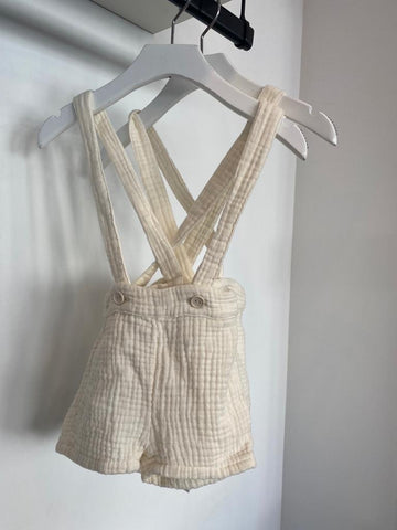 Violeta E Federico Bone Harry Overall Shorts