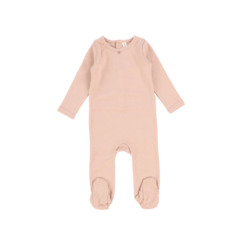 Lil Legs Soft Pink & Rose Gold Charm Footie