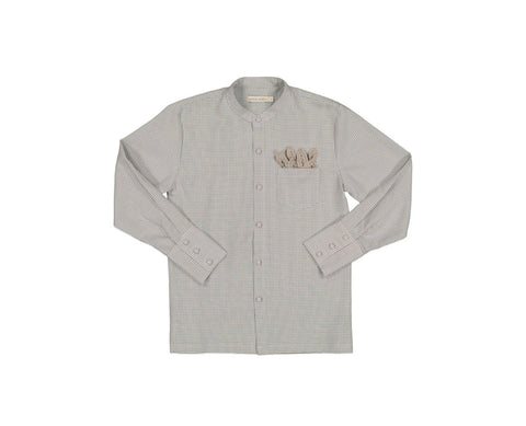 Carbon Soldier Mushroom Check Celery Shirt